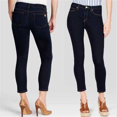 Michael Kors Dark Rinse Izzy Cropped Skinny Jeans 20W